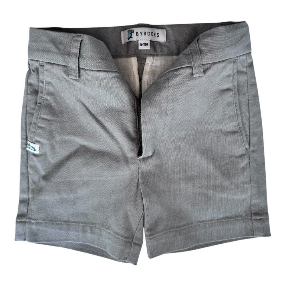 Byrdees GrayBoys Shorts with Adjustable Waist - Size 12-18 months - Picture 2 of 3